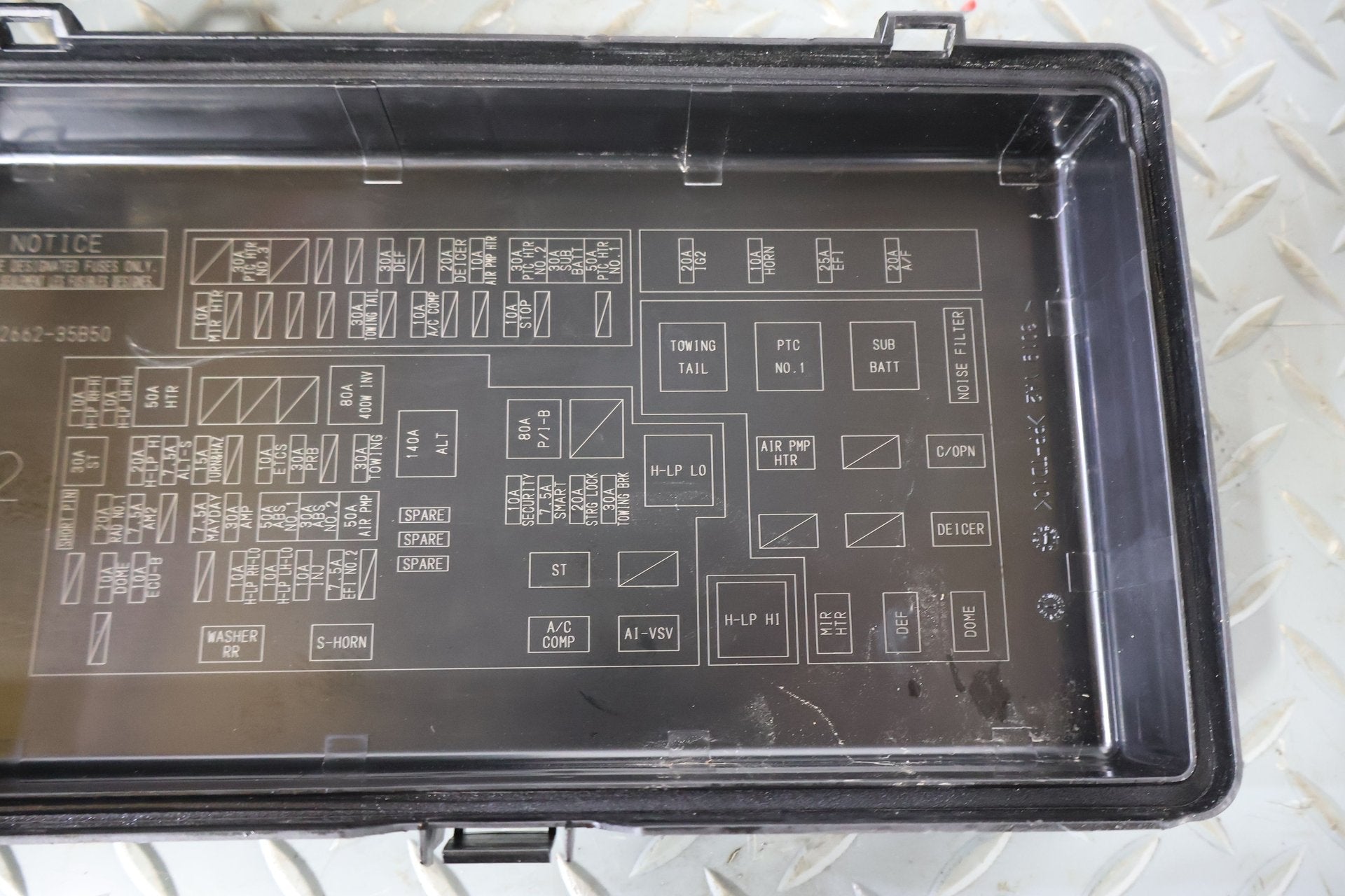 2018 Toyota 4Runner- Engine Fuse Box