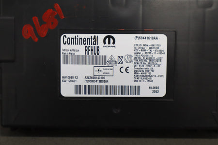 2020-2022 Dodge Challenger Keyless Entry Module 68441618aa OEM