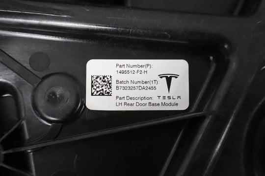 2020 - 2024 Tesla Y Left Rear Door Regulator with Motor OEM