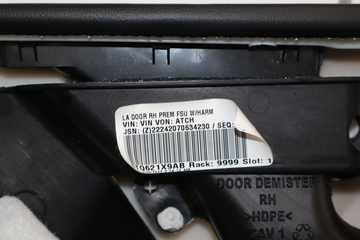 2022 Dodge Challenger R/T Scat Pack Right Front Interior Trim Panel Black X9