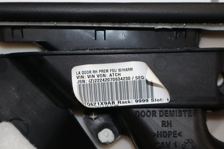 2022 Dodge Challenger R/T Scat Pack Right Front Interior Trim Panel Black X9