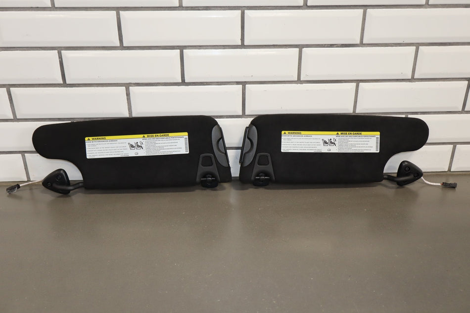 2022 Dodge Challenger R/T Scat Pack Sun Visor Pair Left/Right Black X9