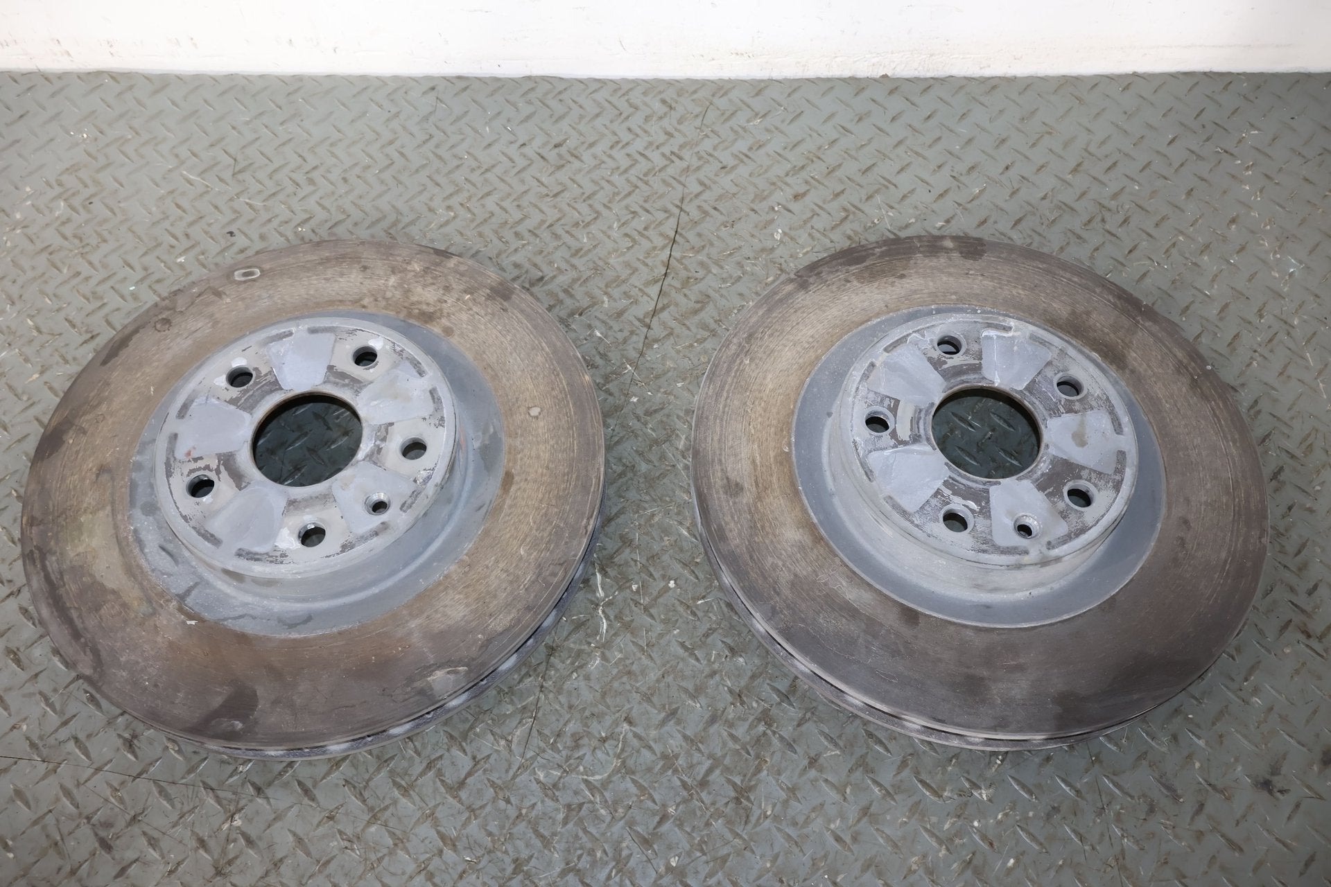 2022 Rivian R1S Launch Edition OEM Pair Front Dual Motor Brake Rotors (9K Miles)
