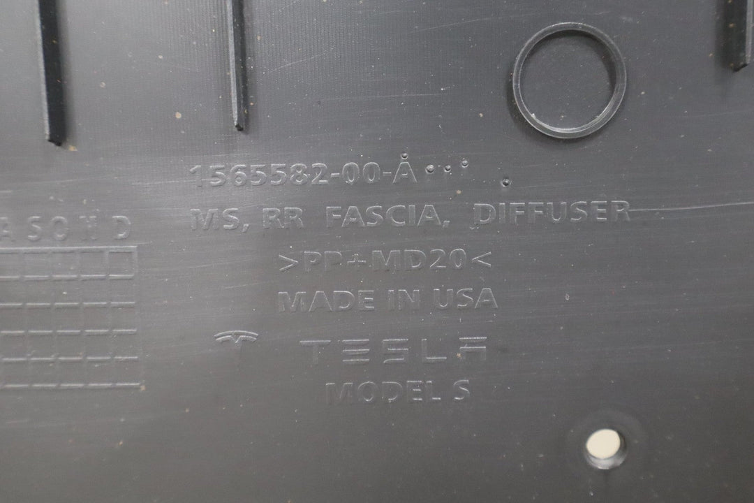 2022 Tesla S Rear Bumper Black PBSB
