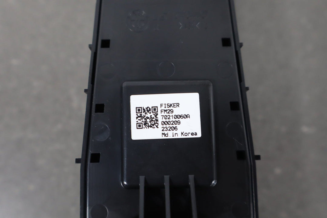 2023 Fisker Ocean Left Driver Master Window Switch (Black Trim) FM2970210060A