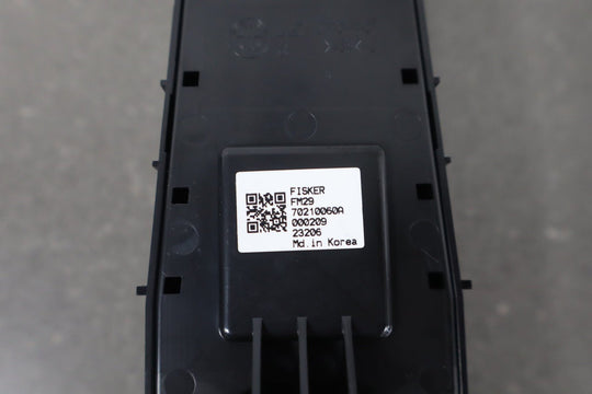 2023 Fisker Ocean Left Driver Master Window Switch (Black Trim) FM2970210060A