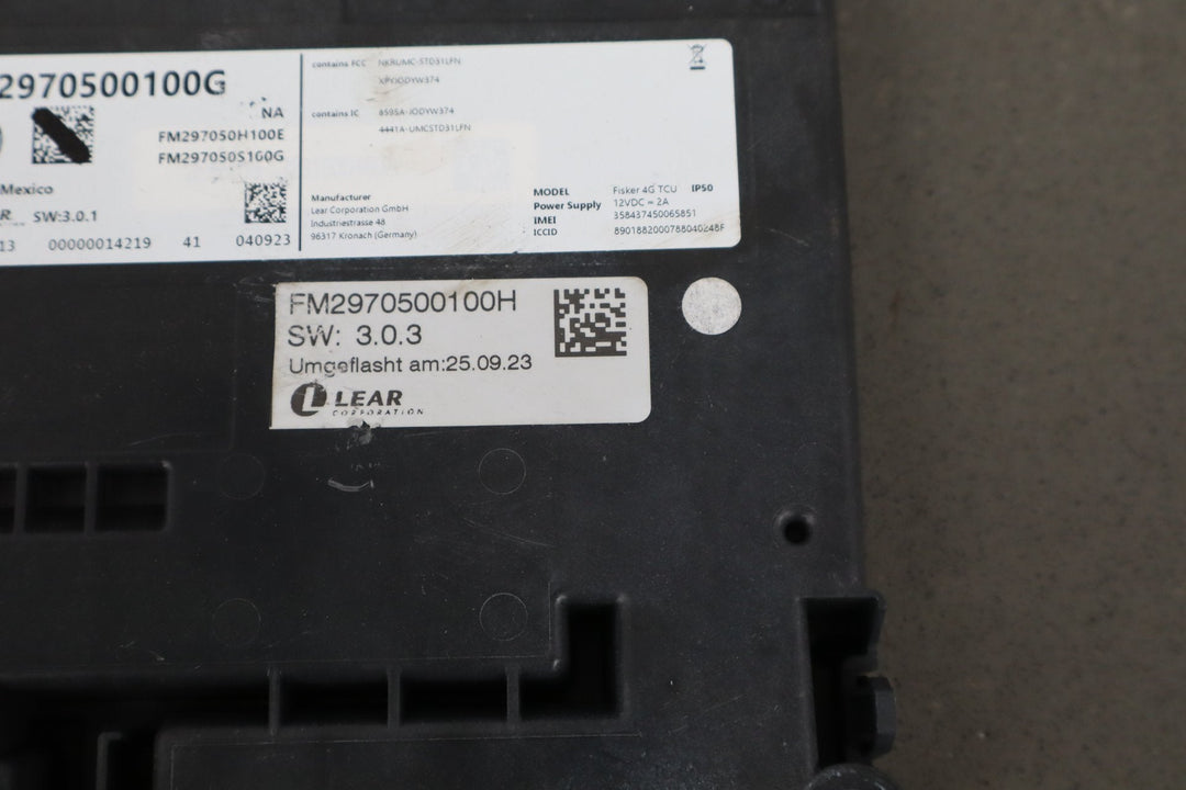 2023 Fisker Ocean Telematics Control Module fm2980330001g OEM