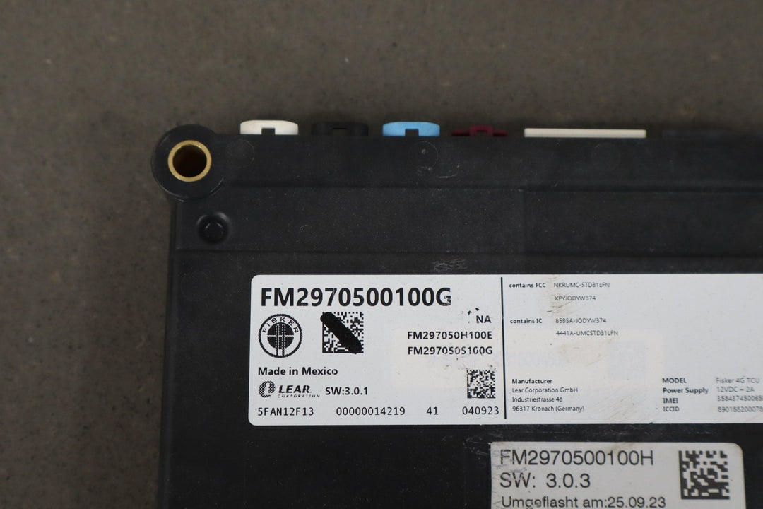 2023 Fisker Ocean Telematics Control Module fm2980330001g OEM