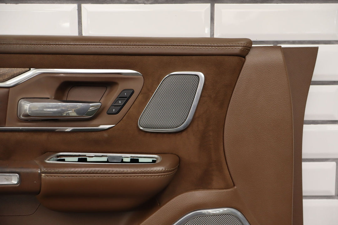 21 - 24 Ram 1500 Longhorn Left Front Door Panel Mountain Brown N8 OEM