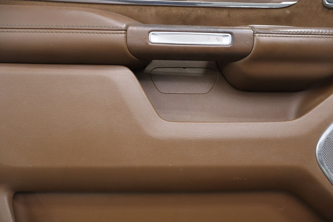 21 - 24 Ram 1500 Longhorn Left Front Door Panel Mountain Brown N8 OEM