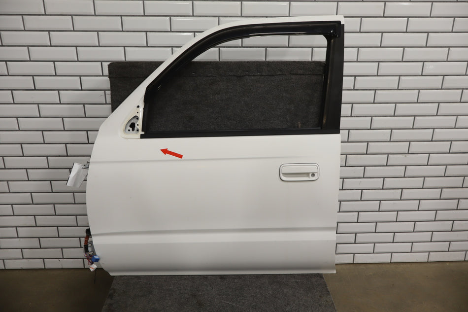 1996-2002 Toyota 4Runner Left Front Door No Molding White 056