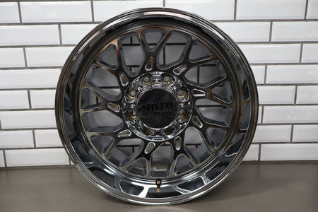 (3) Moto Metal M0805 20x10 8x6.5 Chrome Wheel/Rim Set Aftermarket GMT800