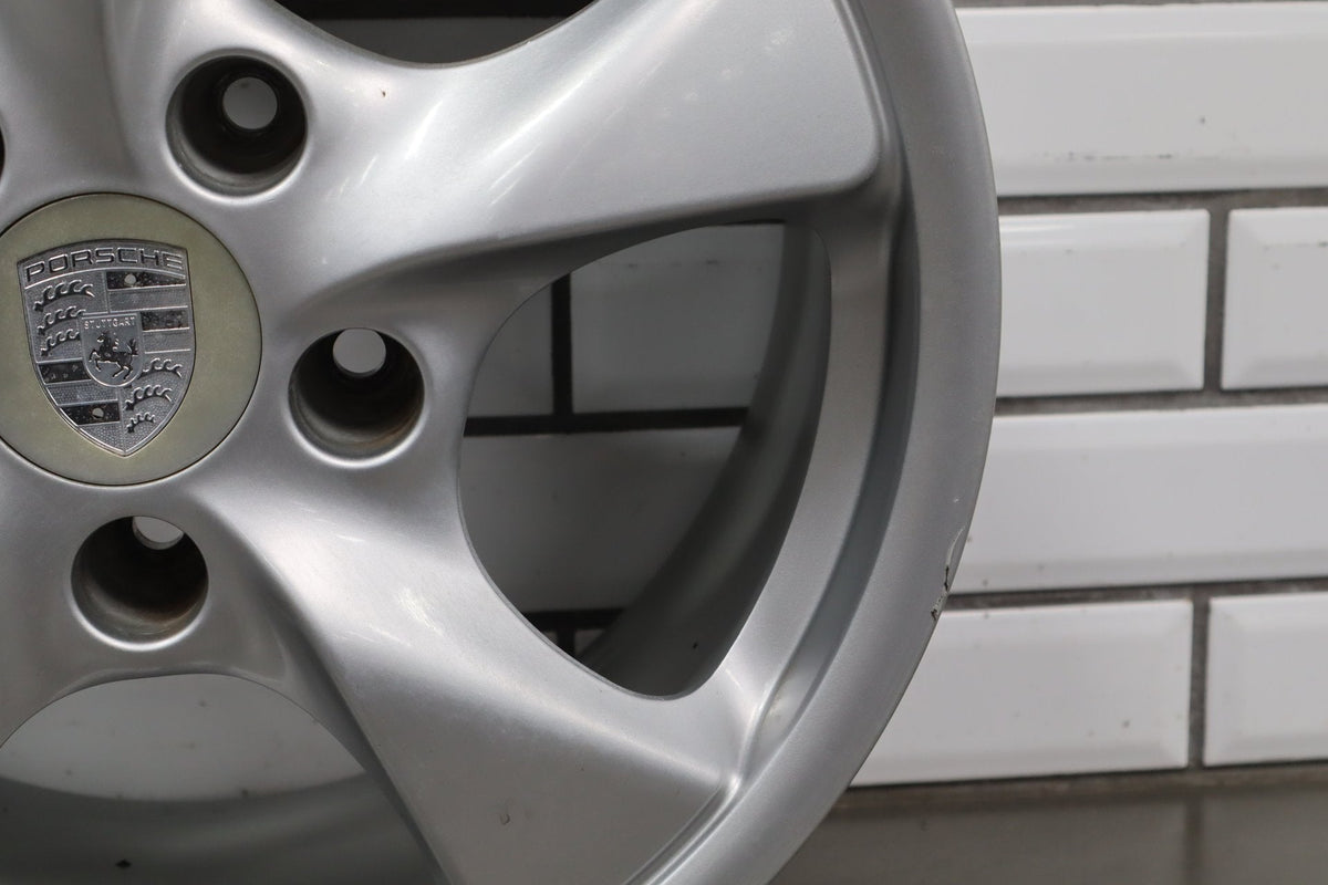 380 97-04 Porsche Boxster 986 17x8.5 Rear Alloy Wheel 5-Spoke OEM