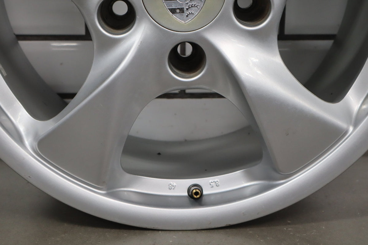 380 97-04 Porsche Boxster 986 17x8.5 Rear Alloy Wheel 5-Spoke OEM