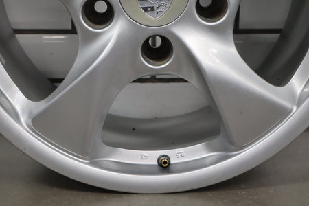 380 97-04 Porsche Boxster 986 17x8.5 Rear Alloy Wheel 5-Spoke OEM