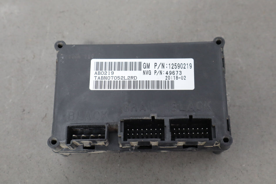 2003-2006 GMC Sierra 2500 HD Chassis Control Module 12590219 OEM