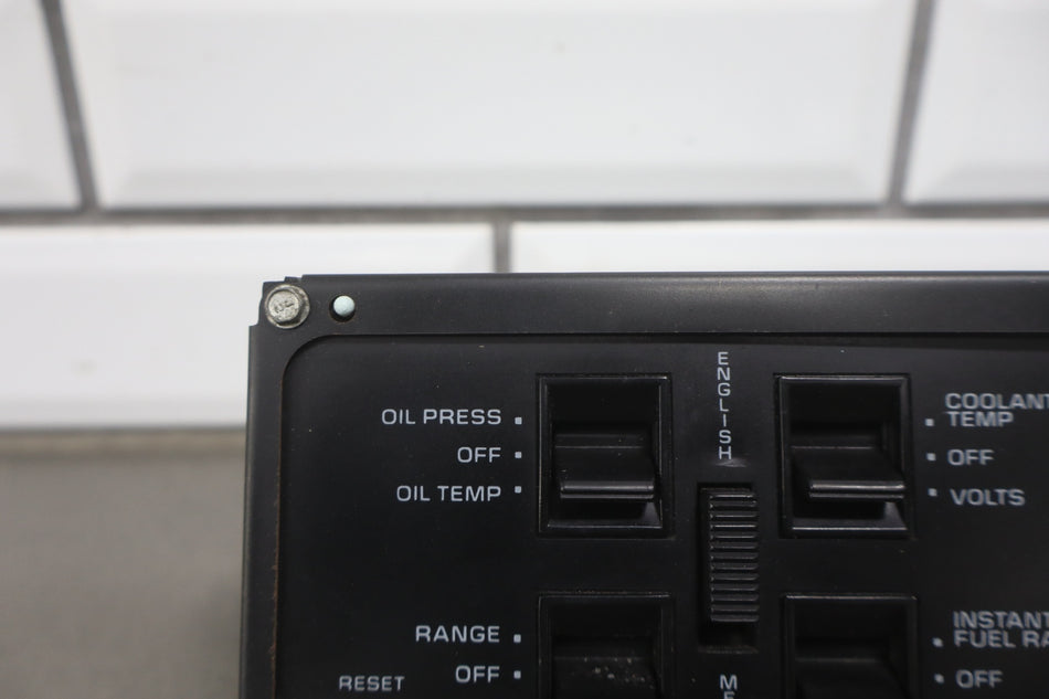 1988-1990 Chevrolet Corvette C4- Dash Information Screen