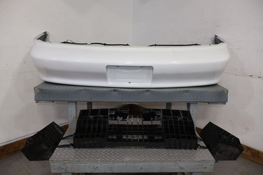 93-02 Chevy Camaro OEM Rear Bumper W/ Markers (Arctic White 10U) Cracked Paint