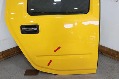 03-09 Hummer H2 Passsenger Right RH Rear Door W/Glass (Yellow 79U) See Notes