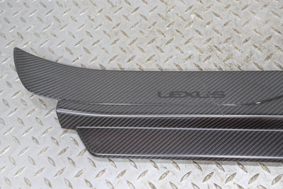 18-21 Lexus LC500 Right RH Carbon Fiber Sill Door Plate (Scratched) See Photos