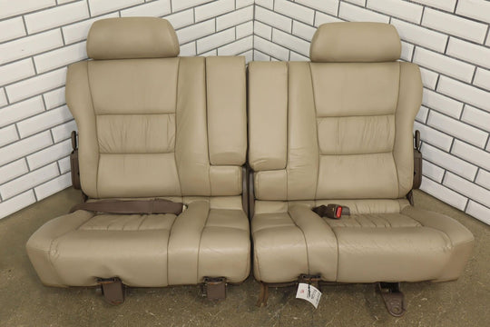 1996-1997 Lexus LX450 Land Cruiser Pair Rear 2nd Row Leather Seats (Beige LC43)