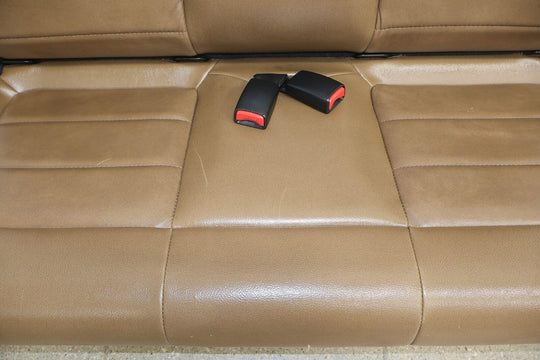 12-14 Jeep Wrangler Rubicon JK 2DR Rear Leather Seat (Dark Saddle XV) See Photos