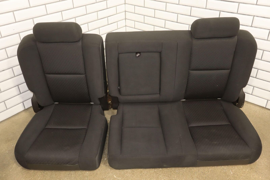 2012-2013 Chevy Silverado Crew Cab Cloth Seat Set (Front/Rear) Ebony OEM