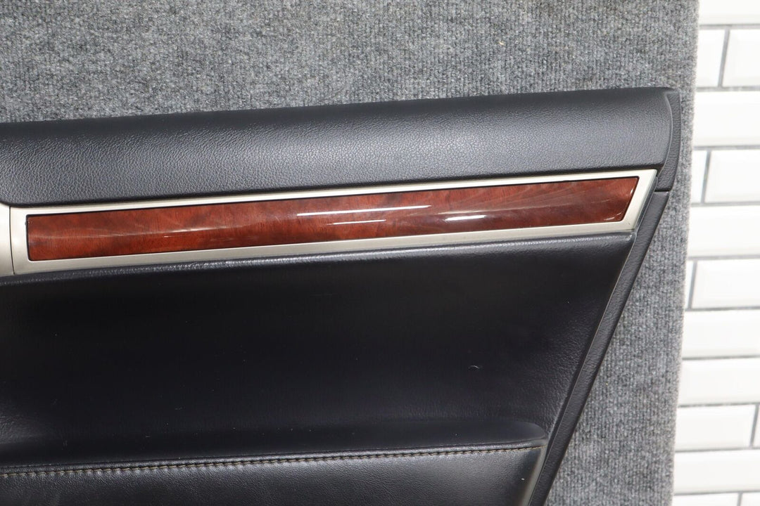 10-13 Lexus GX460 Rear Right RH Interior Door Trim Panel (Black / Woodgrain)