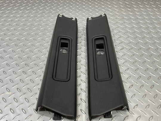 05-12 Porsche 911 997 Pair LH & RH Interior B-Pillar Trim Panels (Black AN) OEM