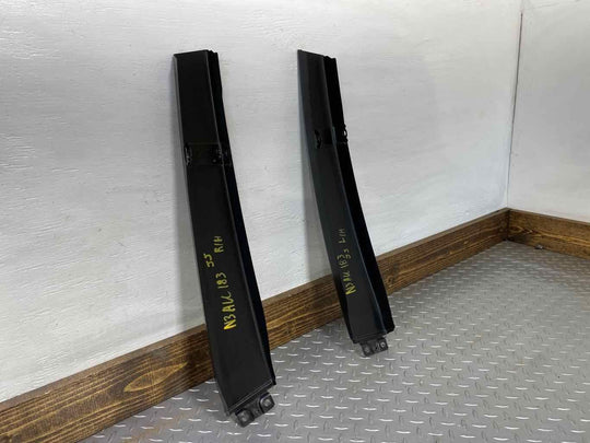 03-04 Audi RS6 LH & RH EXTERIOR Upper B-Pillar Trim Panels (Black) See Notes