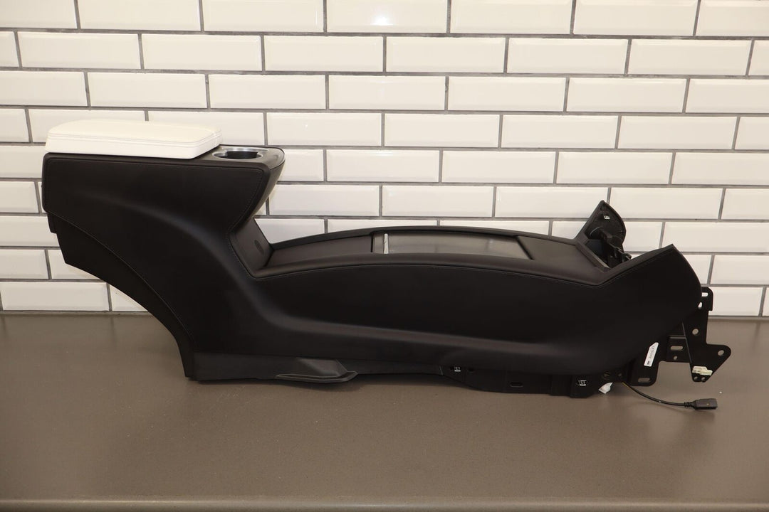 16-20 Tesla Model X OEM Center Floor Console W/ Arm Rest (Black & White UWT)