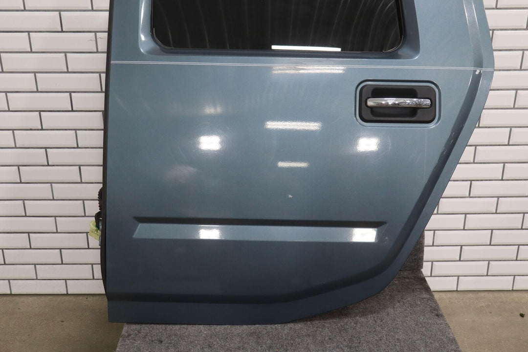 03-09 Hummer H2 Rear Left Driver Door Slate Blue (46U) W/Window *See Photos*