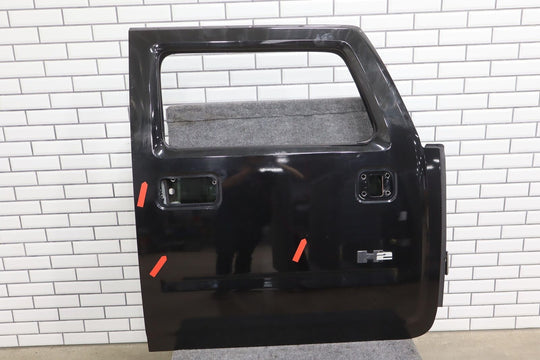 03-09 Hummer H2 Front Right RH Door W/Glass (Black 41U-Respray) Dings See Photos