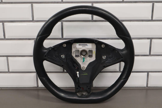 2012-2020 Tesla Model X / S Black Leather Heated Steering Wheel