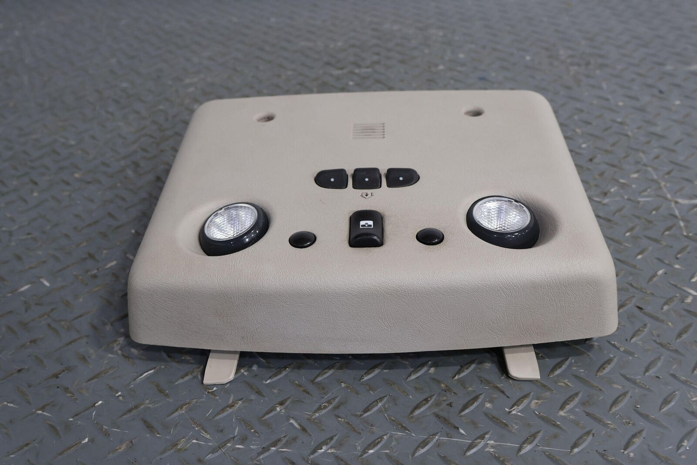 03-07 Hummer H2 Overhead Roof Console (Wheat) W/Sunroof Switches