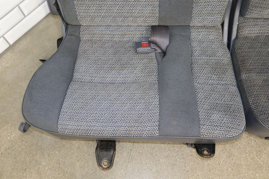 1992 Toyota Land Cruiser Pair LH&RH 2nd Row Cloth Seat (Gray FD10) Some Tears