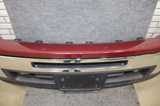 2007-2013 GMC Sierra 1500 OEM Front Bumper with Fog Lights (Repaint Red/Chrome)