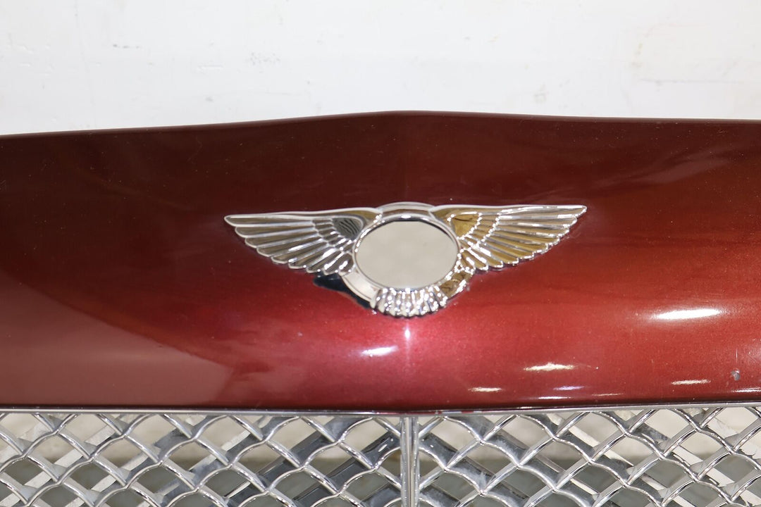 06-12 Bentley Flying Spur Front OEM Grille (Chrome/Maroon) Cracked Inner Frame