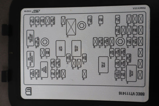 03-06 Chevy SSR Fuse Box Door (Behind Passenger Seat)