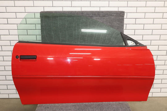 93-02 Chevy Camaro Right Passenger Door W/Glass Bright Red (81U) *See Photos*