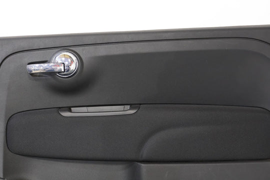 12-19 Fiat 500 Abarth 2DR Right RH Passenger Interior Door Trim Panel (Black)