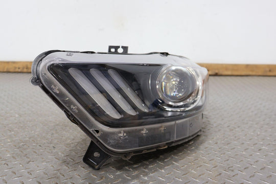 15-22 Ford Mustang Left LH HID Headlight Lamp For Parts or Repair (Hole In Lens)