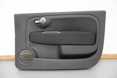 12-19 Fiat 500 Abarth 2DR Right Passenger Interior Door Trim Panel (Black A5XX)