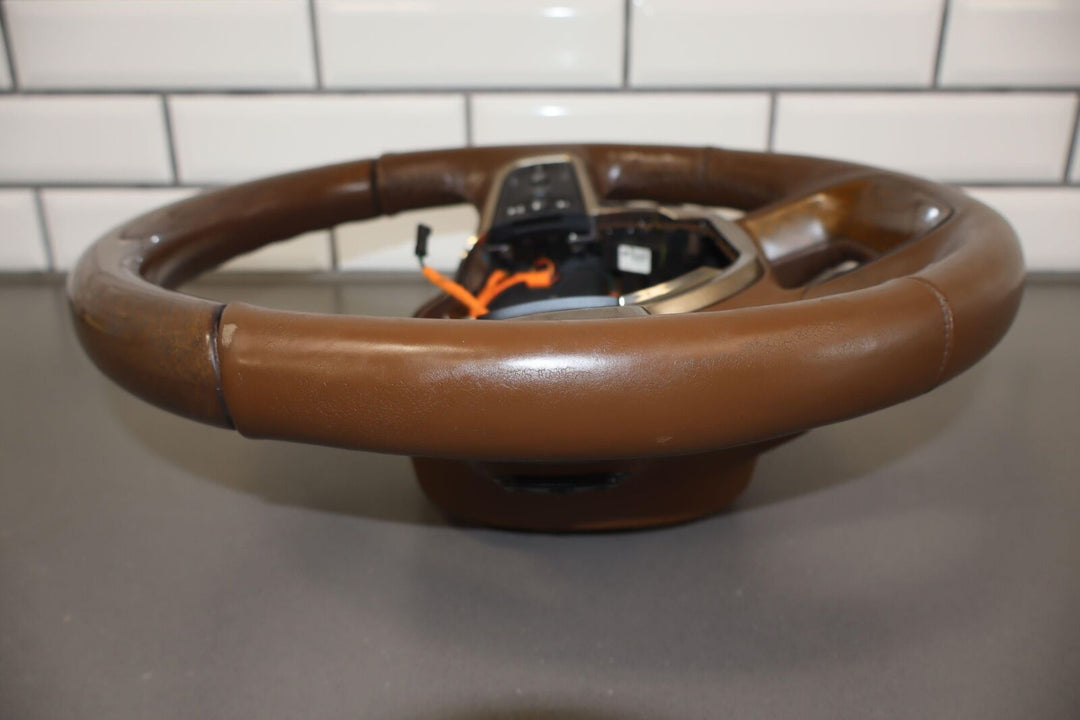 18-21 Ram 1500 Longhorn Leather Heated Steering Wheel OEM (Brown N6/Rose Gold)