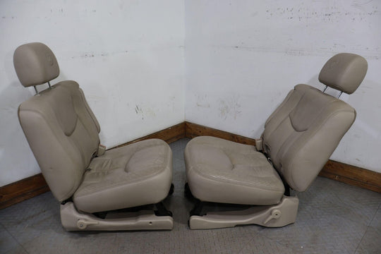 03-06 Cadillac Escalade ESV Yukon XL 2nd Row Leather Seats Set (Shale 15i) LWB