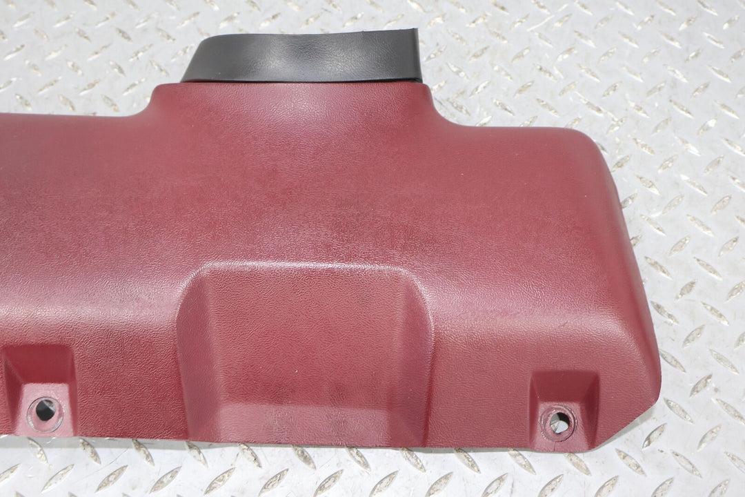 87-93 Ford Mustang Driver Interior Knee Pad Bolster (Red DR) 1 Repaired Tab