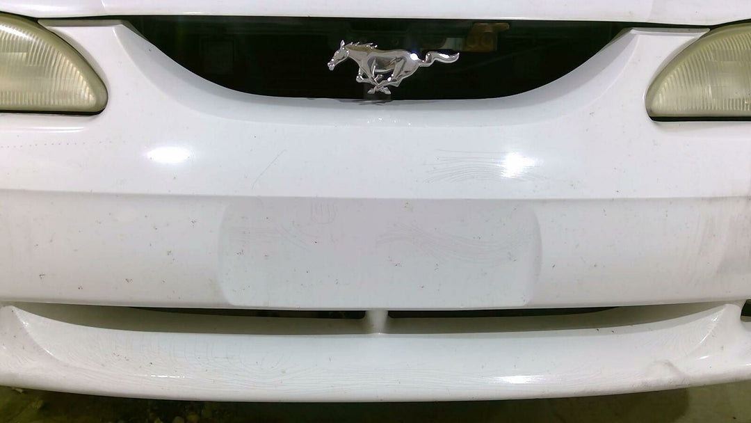 94-98 Ford Mustang Front Bumper - Paint Cracked / Damaged - Ultra White