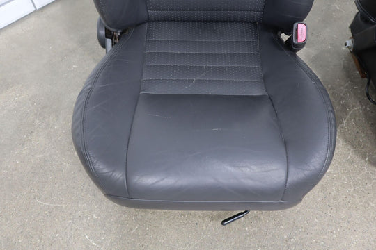 99-04 Ford Mustang Cobra Convertible Leather Seat Set (Front/Rear) Dark Charcoal