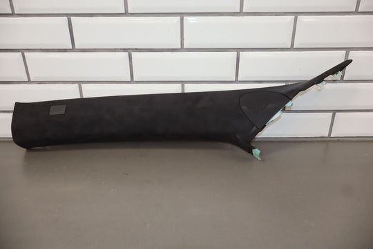 2012-2020 Tesla Model S Driver Left Alcantara Black A Pillar Trim