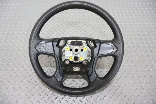 14-19 Chevy Silverado 1500 OEM Vinyl Steering Wheel (Black) Mild Wear